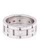 Ring 14K Diamond Wide Link Band