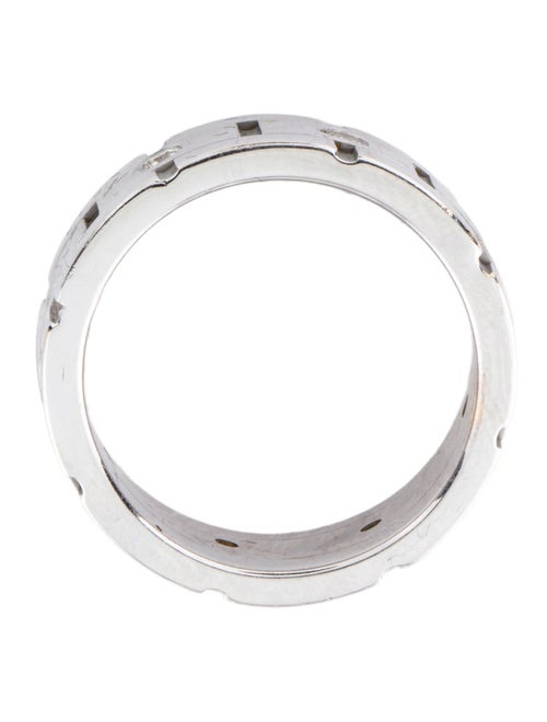 Ring 14K Diamond Wide Link Band