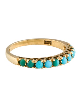 Ring 18K Turquoise Band Ring