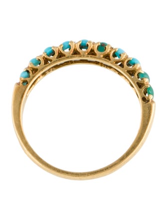 Ring 18K Turquoise Band Ring