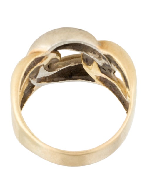 Ring 18K Two Tone Chain Link Ring