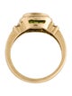 Ring 14K Peridot & Diamond Cocktail Band