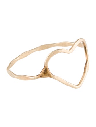 Ring 14K Open Heart Cocktail Ring