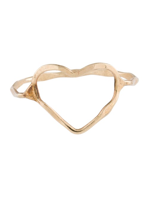 Ring 14K Open Heart Cocktail Ring