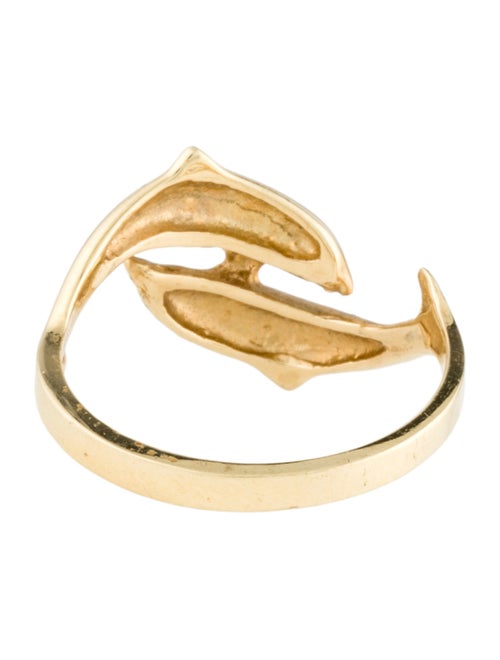 Ring 14K Dolphins Cocktail Ring