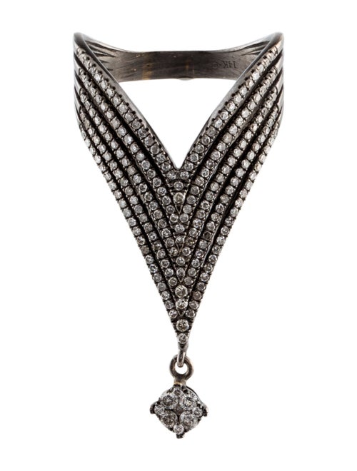 Ring 14K 1.00ctw Diamond V Band Ring