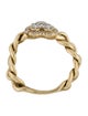 Ring 18K Diamond Heart Chain Ring