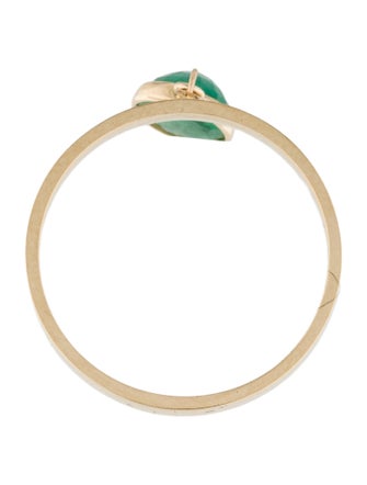 Ring 14K Emerald Cocktail Ring