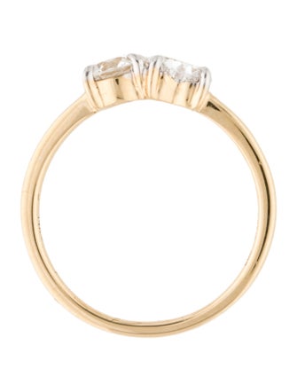 Ring 14K 1.02ct Lab-Grown Toi et Moi Cocktail Ring