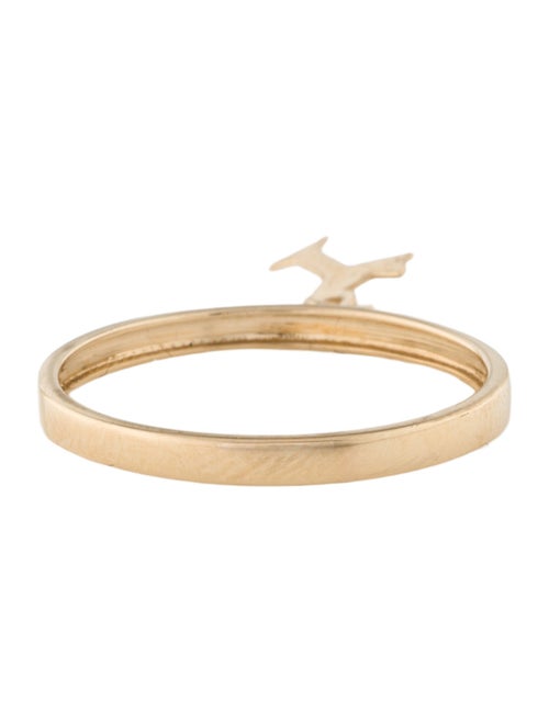 Ring 14K Martini Glass Charm Cocktail Ring