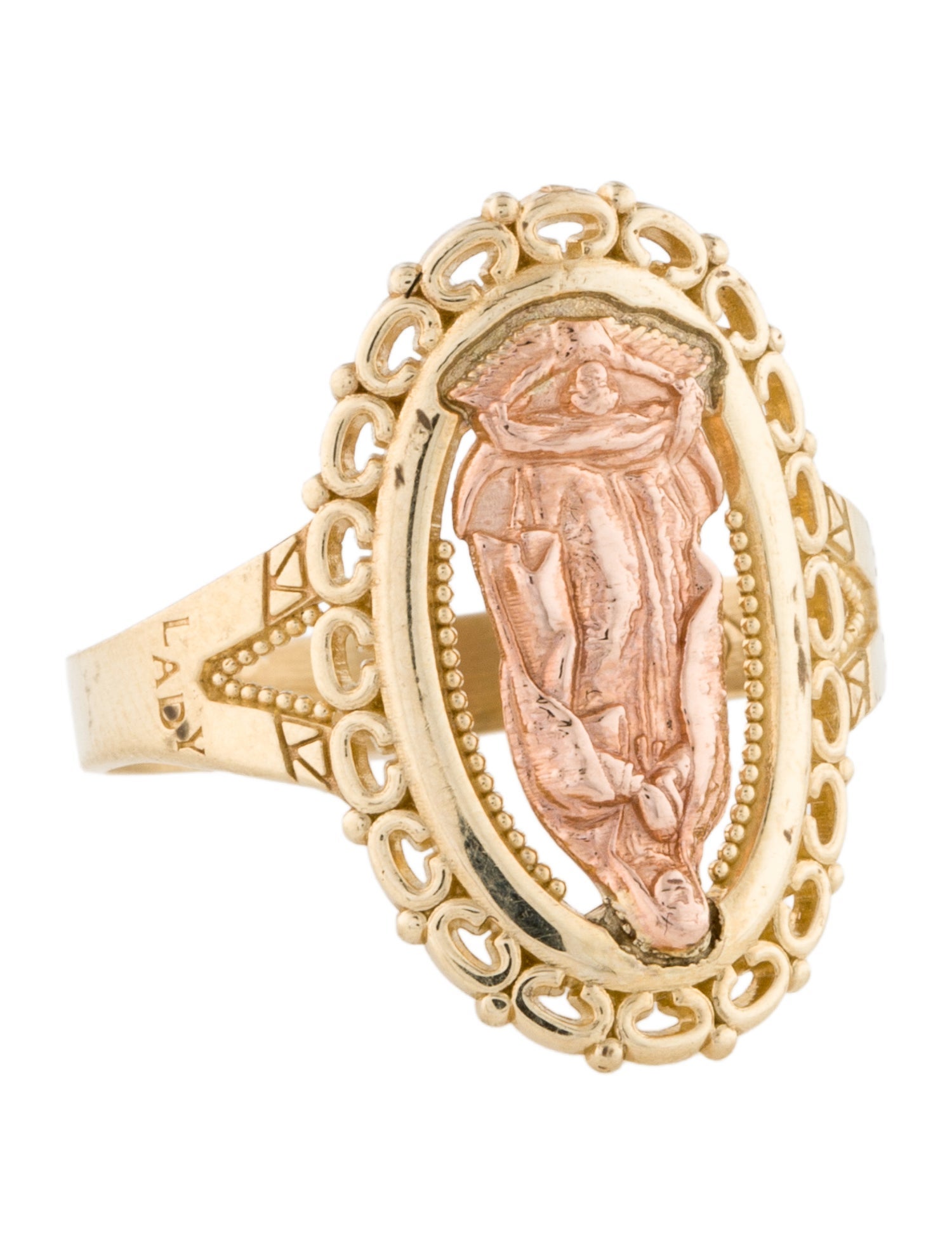 Ring 14K Mother Mary Cocktail