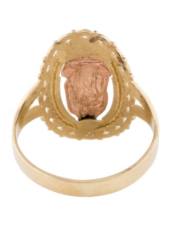 Ring 14K Mother Mary Cocktail Ring