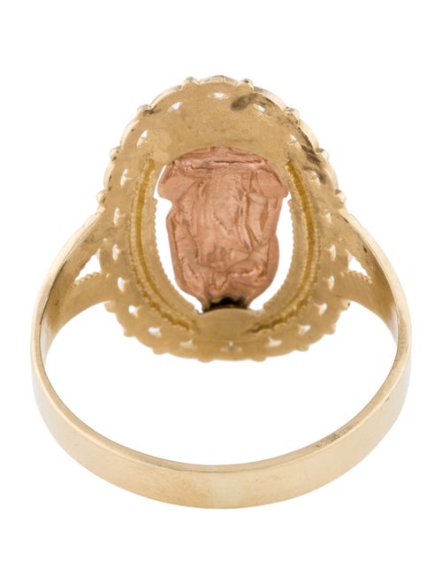 Ring 14K Mother Mary Cocktail Ring