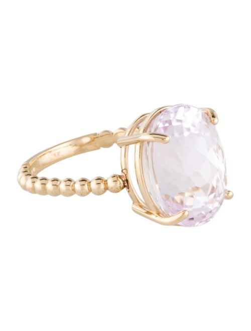 Ring 14K 7.40ct Kunzite Cocktail Ring