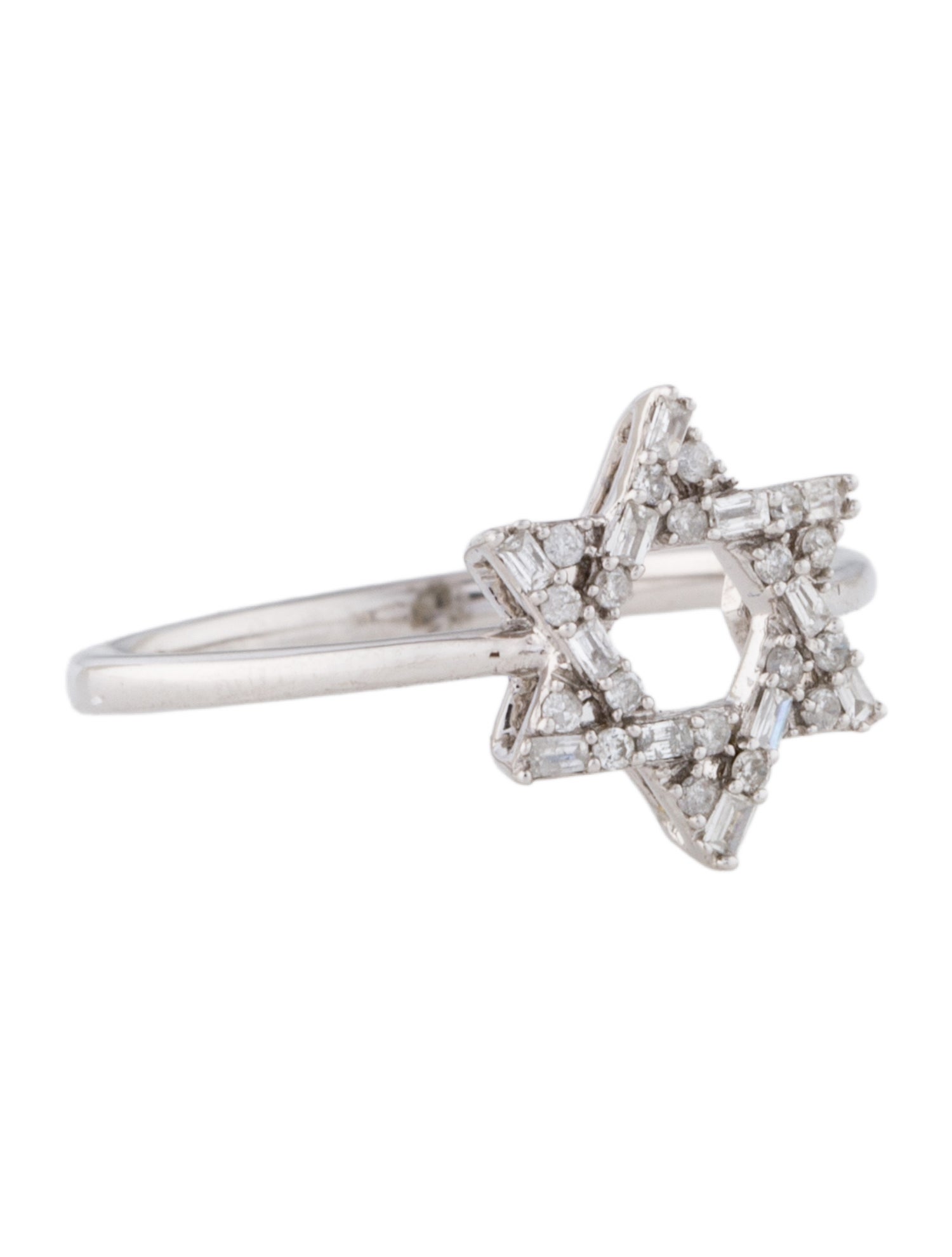 Ring 14K Diamond Star Cocktail