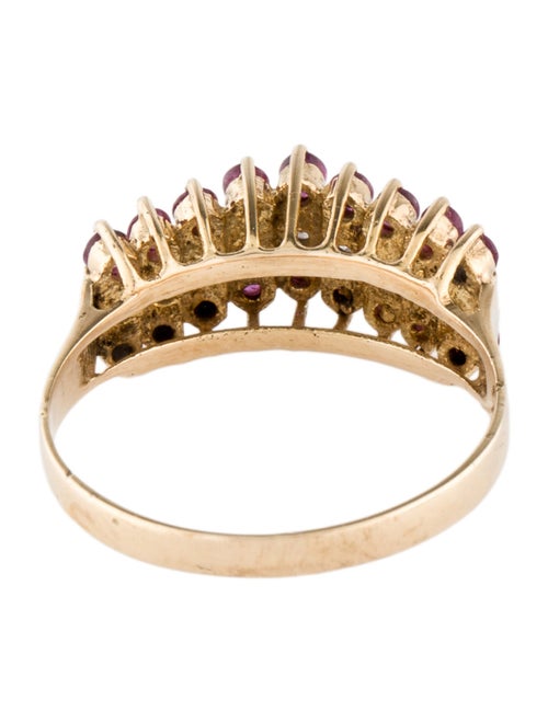 Ring 14K Ruby and Diamond Cocktail Ring