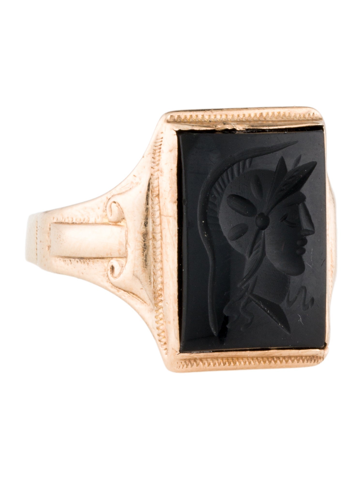 Ring 10K Onyx Cocktail