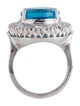 Ring 14K 10.5ct Topaz & Diamond Ring