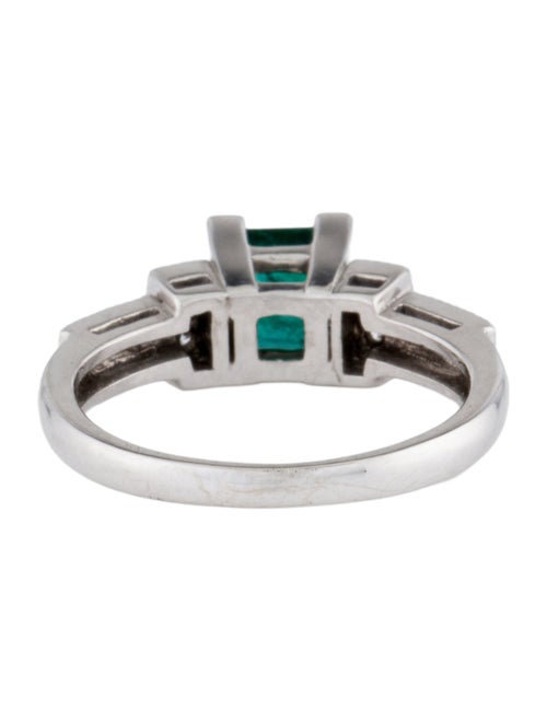 Ring 14K 1.16ct Emerald & Diamond Cocktail Ring