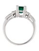 Ring 14K 1.16ct Emerald & Diamond Cocktail Ring