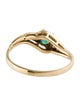 Ring 14K Emerald & Diamond Band