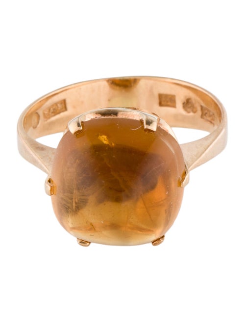 Ring 18K Citrine Cocktail Ring