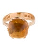 Ring 18K Citrine Cocktail Ring