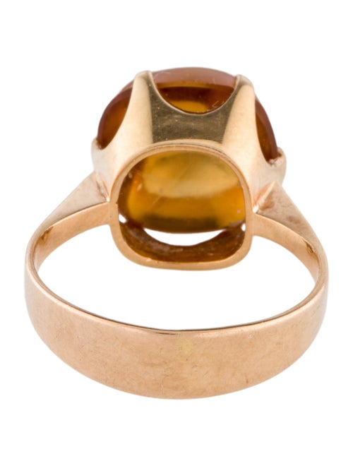 Ring 18K Citrine Cocktail Ring
