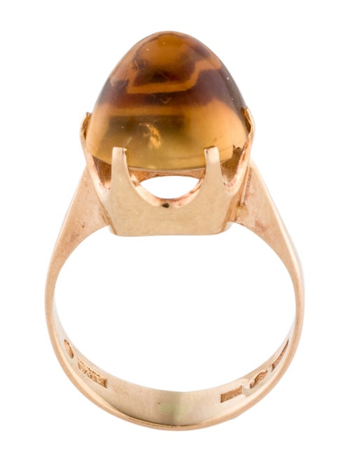 Ring 18K Citrine Cocktail Ring