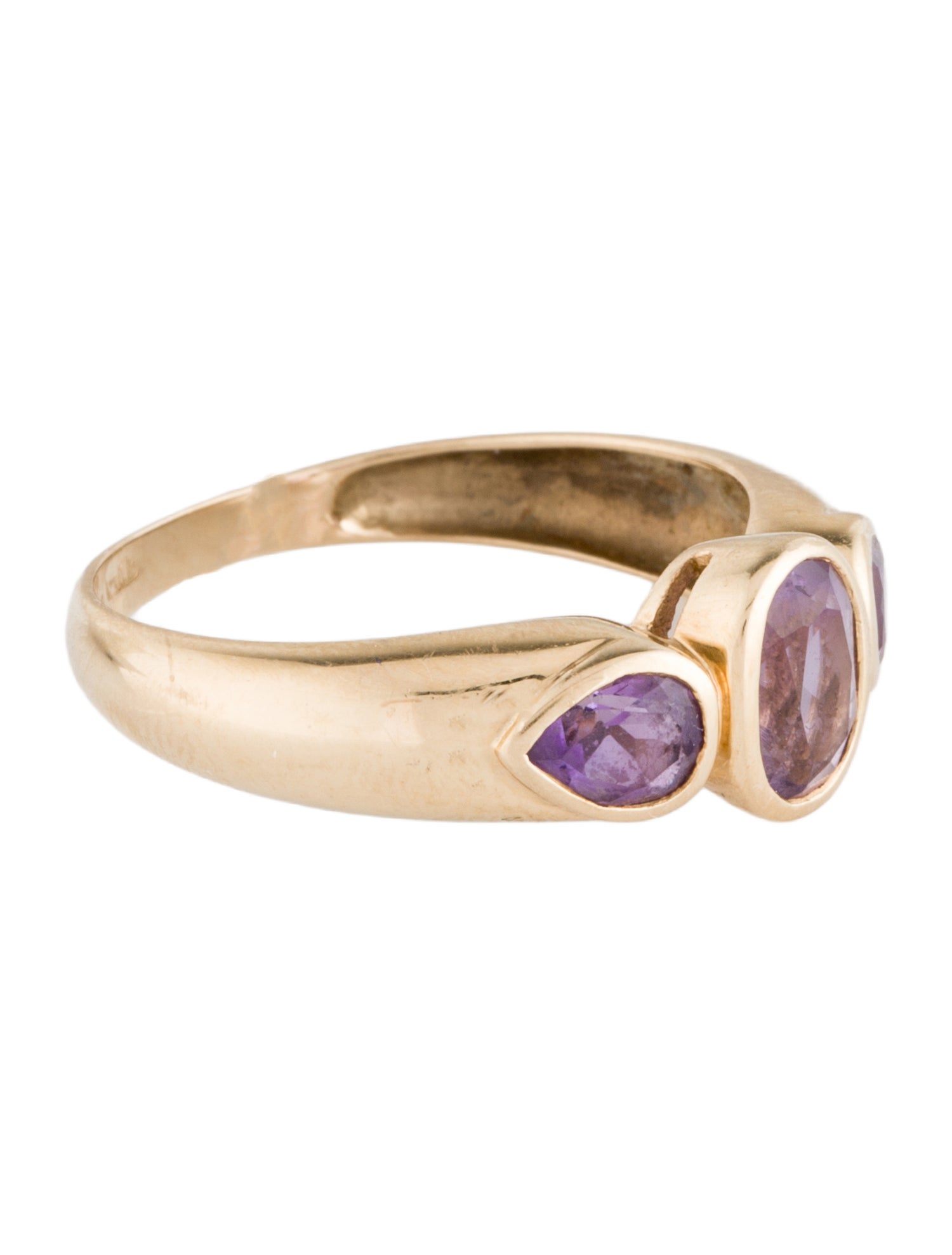 Ring 14K 1.16ctw Amethyst Cocktail