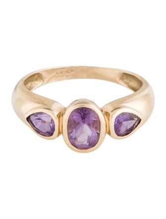Ring 14K 1.16ctw Amethyst Cocktail Ring