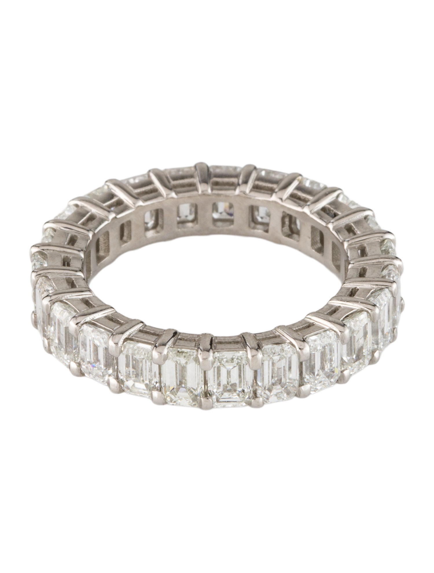 Ring Platinum 4.51ctw Diamond Eternity