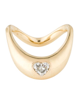 Ring 14K Diamond Heart Band