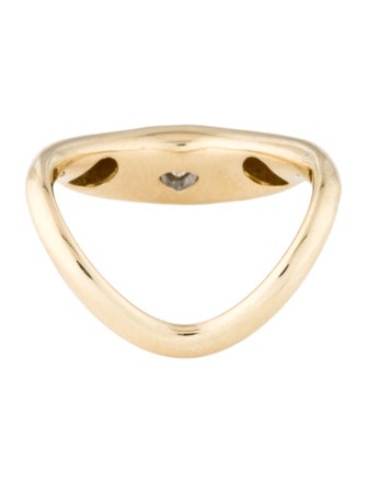 Ring 14K Diamond Heart Band