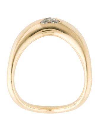 Ring 14K Diamond Heart Band