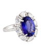Ring 18K 5.16ct Tanzanite & Diamond Cocktail Ring