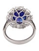 Ring 18K 5.16ct Tanzanite & Diamond Cocktail Ring