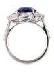 Ring 18K 5.16ct Tanzanite & Diamond Cocktail Ring