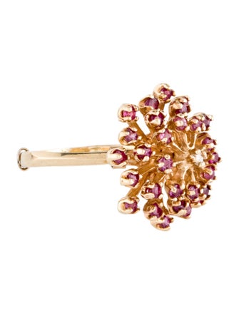 Ring 10K Ruby & Pink Sapphire Cocktail Ring