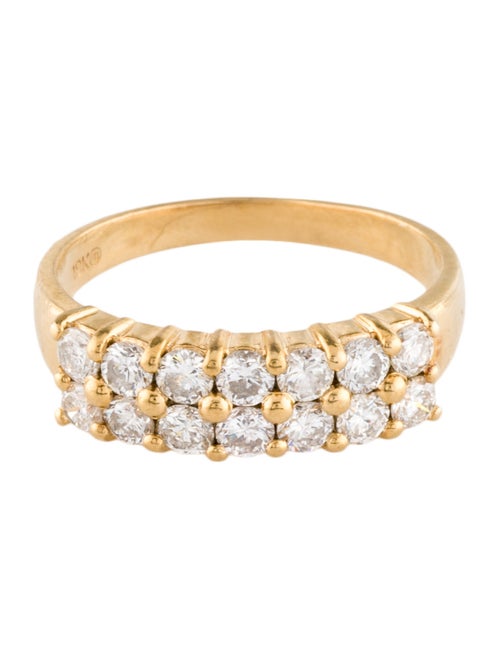 Ring 18K 1.26ctw Diamond Two-Row Band