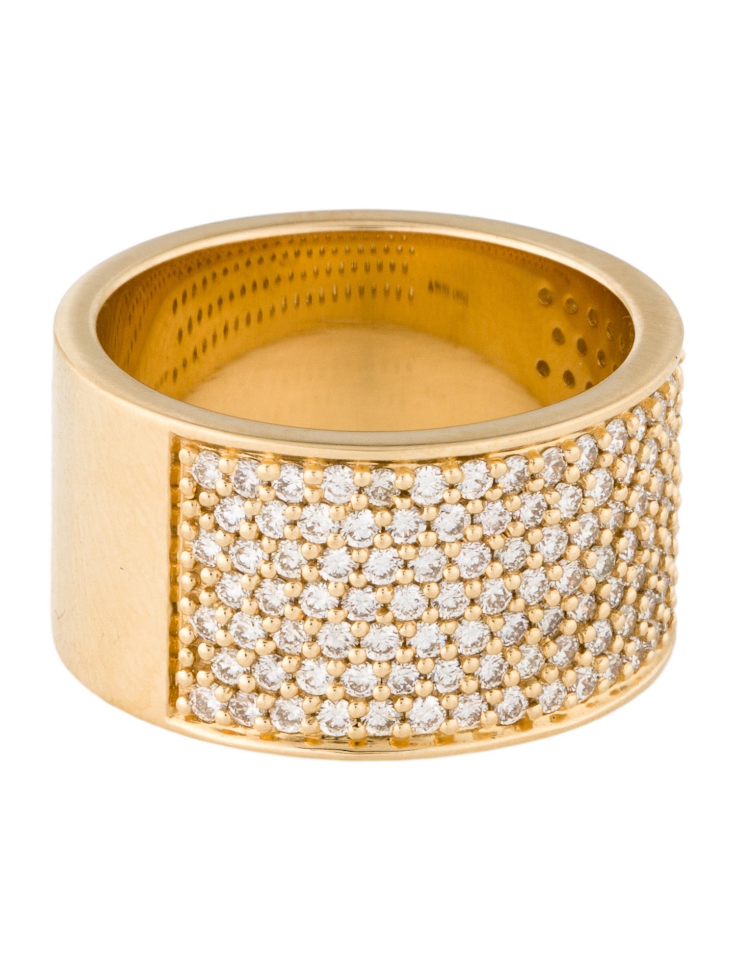 Ring 18K 1.15ctw Diamond Pavé Band