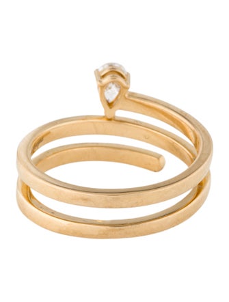 Ring 18K Diamond Three-Row Band