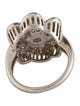 Ring 14K Diamond Flower Cocktail Ring