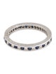 Ring Platinum Diamond & Sapphire Eternity Band