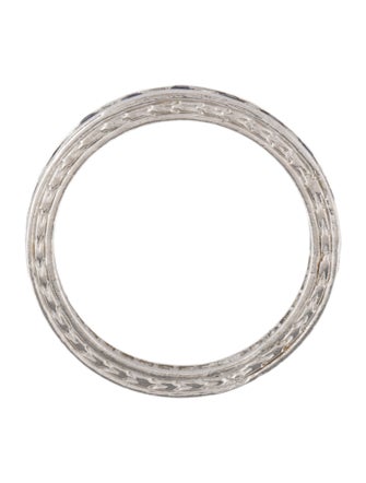 Ring Platinum Diamond & Sapphire Eternity Band