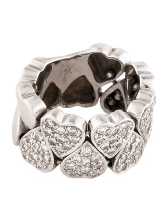 Ring 18K Diamond Hearts Ring