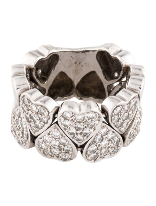 Ring 18K Diamond Hearts Ring