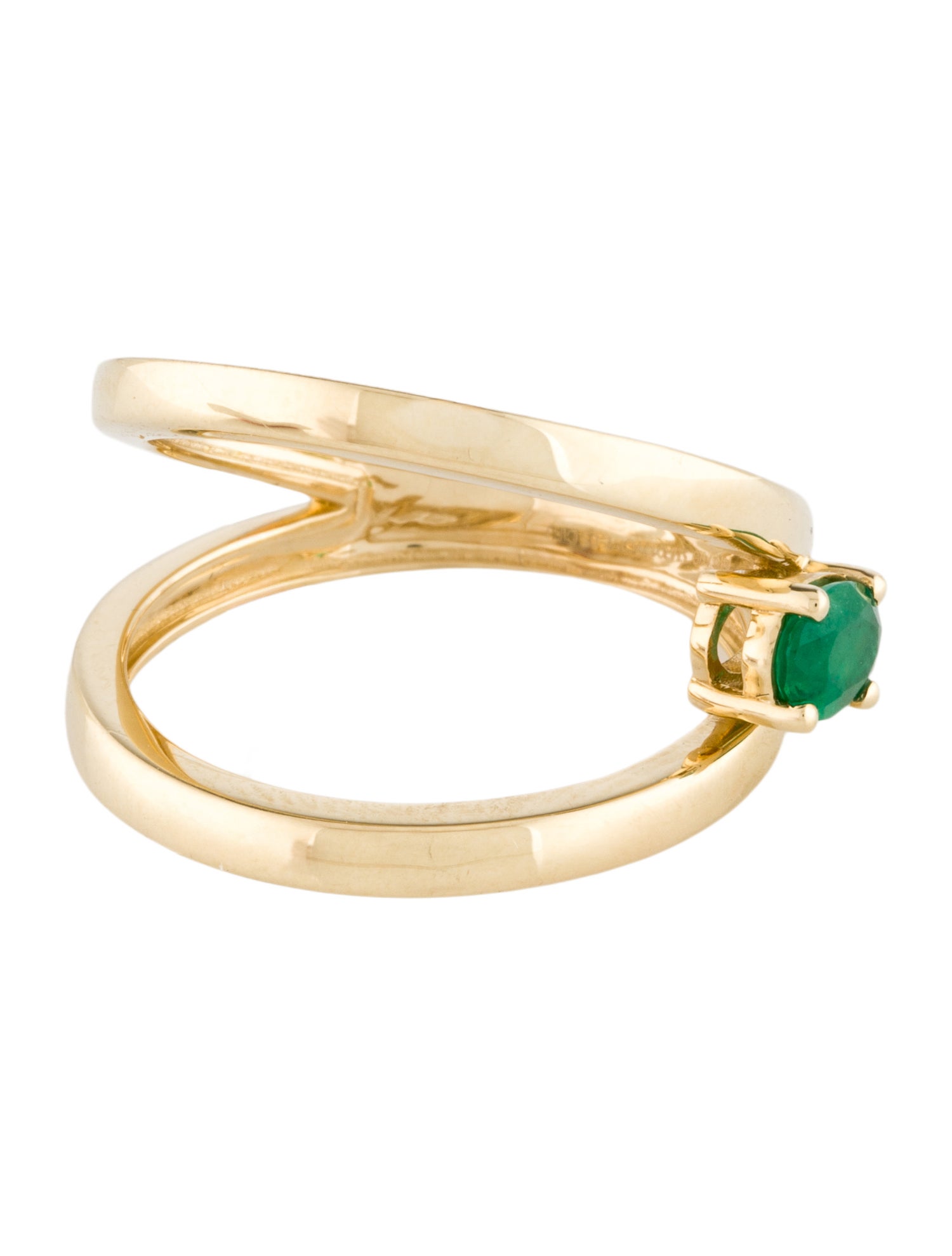 Ring 14K Emerald Cocktail Ring