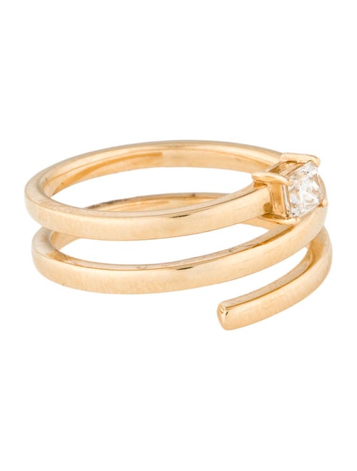 Ring 18K Diamond Three-Roll Band