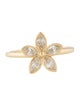 Ring 14K Diamond Flower Cocktail Ring